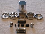 5 Piece 2 1/4" NEW STYLE Herb - Pollen Grinder / CNC Pollen Press Combo