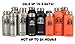 Smoky Mountain Growlers Stainless Steel Water Bottle Growler All-in-One 18 ounce (Black)