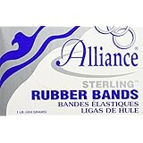 Alliance Sterling Ergonomically Correct Rubber Bands, No. 64, 0.25 x 3.5 Inches, 425 Approx per 1 lb Box (24645)