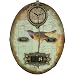 Bird Vintage Design Clock and Perpetual Calendar in one