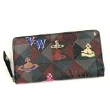 Vivienne Westwood（ヴィヴィアンウエストウッド） VWW 32162 LOGOMANIA RLW BK 長財布（小銭入れ付） H10*W19*D2 BLACK(32162)
