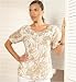 Autograph Weekend Cotton Rich Spike Print Top