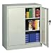 Tennsco 4218 Standard Welded Counter High Storage Cabinet, 36" Width x 42" Height x 18" Depth, Light Grey