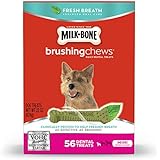 Milk-Bone Brushing Chews Fresh Breath Dog Treats (1 Pack), 22 oz , Mini