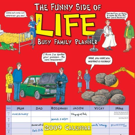 Childrens Toyshop  Kitchen & Housewares : The Funny Side of Life 2009 Busy Family Planner