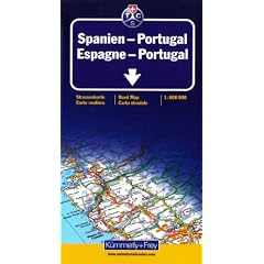 Carte routi�re et touristique : Espagne - Portugal