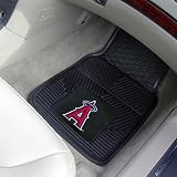 Los Angeles Angels of Anaheim Black 2-Piece Vinyl Car Mat Set-