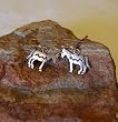 Sterling Silver Horse Earrings