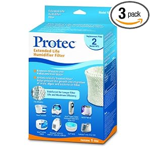 Protec WF2 Extended Life Replacement Humidifier Filter (Pack of 3)