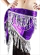 Store711 Sequins Tassel Triangle Towel belly dress