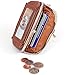 Womens Leather Coin Purse Mini Wallet Metal Frame ID Window Credit Card Case New