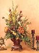 Terra-Cotta Peonies & Wildflowers Silk Arrangement