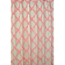 Pink trellis shower curtain (70 x 70) button holed