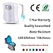New Toilet Light Night- LED Nightlight With Motion Activated Sensor for Toilet Bowl Glow-8 Colors (16 Color Light Also Available)