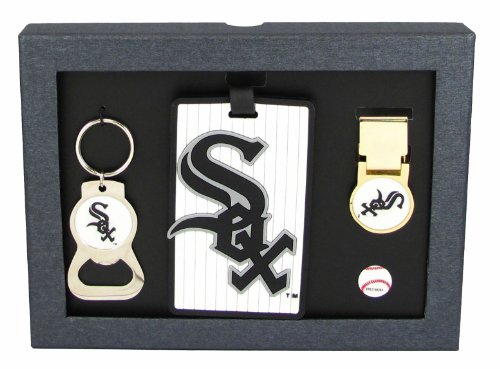 Chicago White Sox - MLB Bottle Opener Key Ring, Luggage Tag, Money Clip Gift Set