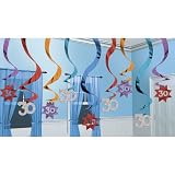 The Party Continues 30th Birthday 24in Hanging Swirl Decoration 15ct
