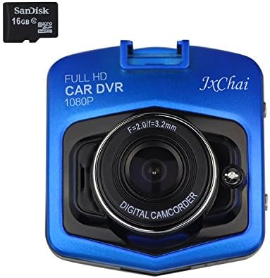 [Upgraded]Dash Cam,Full HD 1080P Car DVR, Night Vision Drive Recorder with G-sensor,Parking Monitor,Motion Detection,Loop Recording With 16GB Micro SD Card-JXCHAI