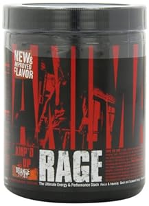 Universal Nutrition Animal Rage, 333-Grams, Orange Juiced