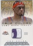 2001-02 Fleer Force True Colors 2nd Color TCDM2 Darius Miles Clippers(Piece of Authentic Game Used Jersey - Serial #D To 200 - Basketball Cards)