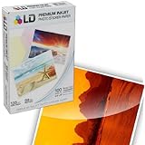 LD &copy; Glossy Inkjet Photo Sticker Paper (8.5X11) 100 pack