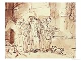 Abraham Visited by the Angel Giclee Poster Print by Rembrandt van Rijn , 12x16