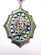 Small Rocker Jewelry Medusa Pendant Framed Medusa Necklace