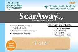 ScarAway Long Silicone Scar Healing Sheets - Contains the full Dr. Recommended 12 Week Supply