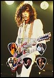 Led Zeppelin Bronze Edition Guitar Pick Display With 5 Guitar Picks.