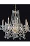 Swarovski Spectra Crystal Chandelier Iii, 26"Hx26"W, POLISHED BRASS
