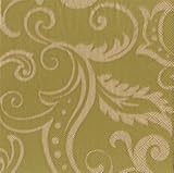 Caspari  Set of 2 Filigree Paper Cocktail Napkin Package, Nile Green