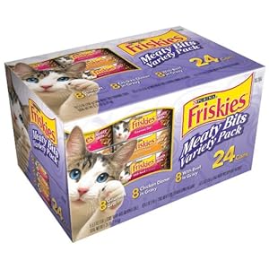 Friskies Cat Food Meaty Bits Variety Pack, 24-Count