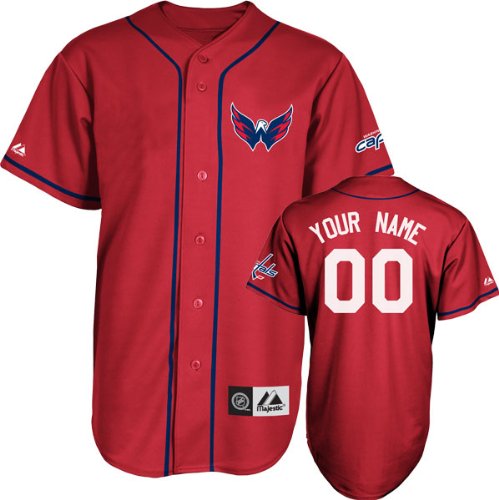 Washington Capitals Jersey: Scarlet Customizable NHL Replica Baseball Jersey