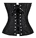 Kimring® Women's Vintage Palace Jacquard Body Shaper Strapless Overbust Corset