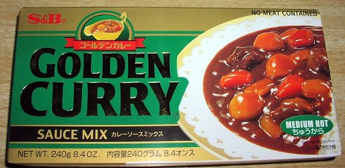 Golden Curry Sauce Mix Japanese Style 8.4 Oz (Medium Hot) by S&B