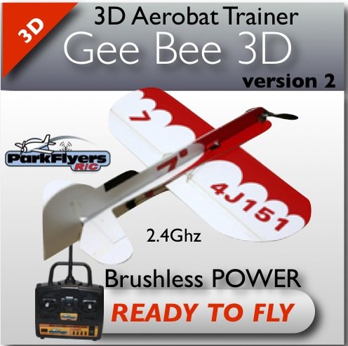 Gee Bee 3D RTF Electric RC Plane w/ 2.4Ghz Radio, BRAND NEW!!