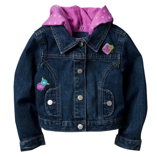 Infant Toddler Girls' Genuine Kids from OshKosh Dark Rinse Long-sleeve Jean Jacket