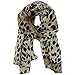  Kobwa(TM) Long Soft Animal Leopard Print Fringed Womens Fashion Shoulder Wrap Chiffon Long Scarf Stole