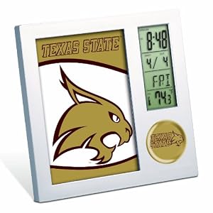 NCAA Texas State Digital Desk Clock