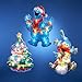 Club Pack of 12 Lighted Sesame Street Glitter Christmas Window Decorations 12
