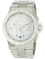 Michael Kors Womens MK5411 Dylan Glitz Chronograph White MOP Dial Watch