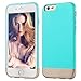 iPhone 6 Case ® Ultimate Protection Scratch Proof Soft Interior with Vibrant Trendy Color Slider Style Hard Case for iPhone 6 (4.7 inch) -Tea l/ Gold