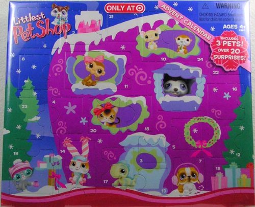 Littlest Pet Shop Advent Calendar Includes 3 Pets! Over 20 Surprises!