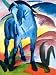 Blue Horse I World Culture Art Poster Print by Franz Marc, 24x32