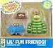 Yo Gabba Gabba Lil' Fun Friends Character Set . Includes All 3 Figure Sets . Brobee with Stump & Bat . Foofa with Purple Bird & Boombox . Plex with Bee & Book_s-2