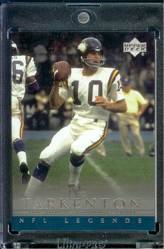 2000 Upper Deck Legends # 37 Fran Tarkenton Minnesota Vikings Football Card - Mint Condition - Shipped In Protective ScrewDown Display Case!