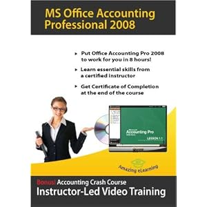 Microsoft Office Accounting Professional 2008 Training CD Course by Amazing eLearning by 