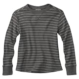 Boys’ Cherokee® Heather Gray Striped Long-Sleeve Thermal Shirt