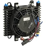 B&M 70298 Hi-Tek SuperCooler Oil Cooler with Fan