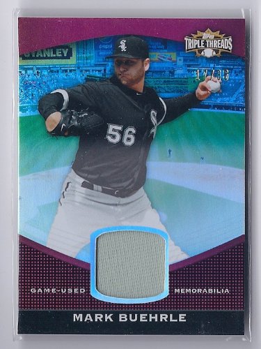 2011 Topps Triple Threads Unity Game Used Jersey #TTUSR-239 Mark Buehrle Chicago White Sox #'ed 17/36