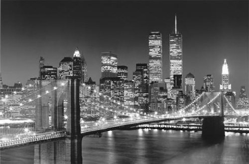KiSS! 1art1 40561 New York - Brooklyn Bridge Fototapete Poster-Tapete (175 x 115 cm)